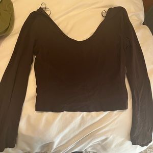 Size 6 align long sleeve dark brown